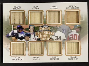 2020 Leaf Lumber Kings Thomas Carew A Rod Boggs Piazza Henderson Robinson - Picture 1 of 2