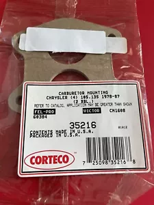 Carburetor Mounting Gasket Fel-Pro 60384, Corteco 35216 - Foto 1 di 2