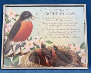 Vintage Framed Print Titled "A Song of Mother's Love" - Picture 1 of 6