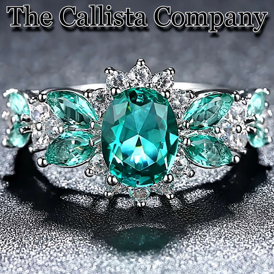 19K+ 已售实验室制造 2.5 克拉 OVAL CUT 3A+ CZ 14K WH 金色 RG(2 种颜色)尺寸 6-9 ✓ — 第 1/2 张图片