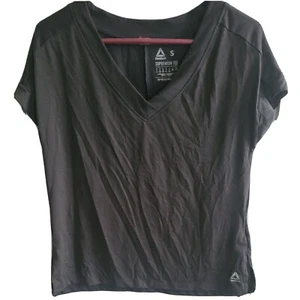 Women's Reebok Supreme Tee Speedwick Black & Teal Small - Picture 1 of 11