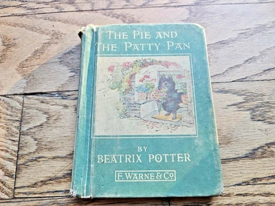 Beatrix Potter The Pie and the Patty-Pan – Frederick Warne Green Hardcover 1933  Foto 1 de 4