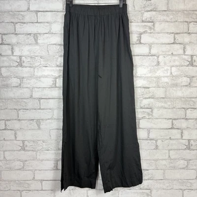 MADEWELL NWOT Drawstring True Black Wide-Leg Pants MEDIUM NO145 - Image 1 of 4