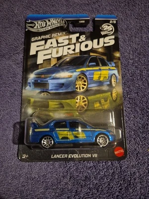 Hot Wheels Mitsubishi Lancer Evolution VII Fast And Furious Graphic Remix - Bild 1 von 4