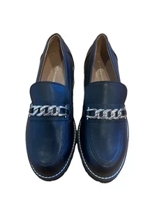 BCBG Generation Women’s Casual Y2K Chunky Black Heel Slip On Loafers Size 8.5  - Picture 1 of 8