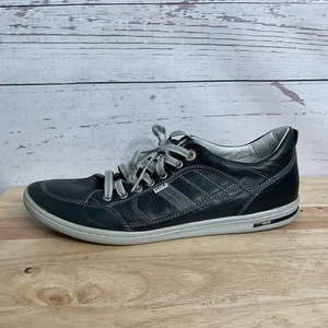 63 Sneakers Fascar esclusive nere in pelle stringate comode casual da uomo taglia 10 - Foto 1 di 12