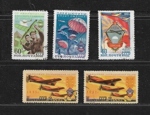 Russia USSR 1951 Aviation Mi 1593-1596 Sc 1590-1593 CTO - Picture 1 of 2