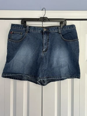 Шорты женские Zana Di джинсовая ткань с высоким подъемом 5 карманов винтажный стиль размер 20 - Изображение 1 из 4