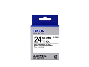 Epson LK-6WBN / C53S656006 Farbband /Farbrolle schwarz, weiß - Afbeelding 1 van 4