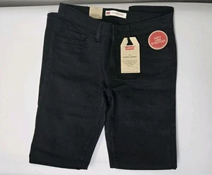 Levis 710 Super Skinny Pants Size 10 Regular Black - Picture 1 of 4