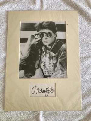 Michael J Fox American Actor Hollywood Icon Signed  Mounted Display Autographed - Image 1 of 2