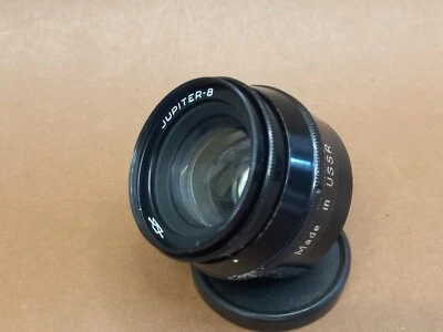 Soviet Vintage Lens JUPITER 8, 50mm f/2.0 LTM lens KMZ for Fed, Leica M39 - Image 1 of 4