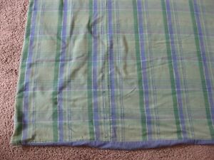 Pottery Barn French Blue Green FULL or QUEEN? Cotton Canvas Duvet Cover