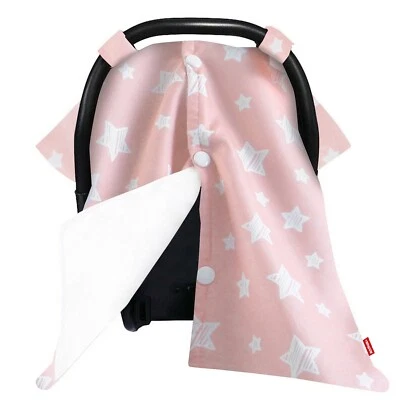 Cubierta de lactancia con dosel para asiento de coche de bebé para manta de lactancia respaldo de tela Minky Foto 1 de 4