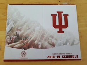 Indiana University Hoosiers 2018-19 Men's Basketball Pocket Wallet Schedule - IU - Picture 1 of 2