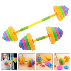 Kids Weight Set Adjustable Heavy Dumbbell Barbell Toy Fitness - Picture 1 of 12