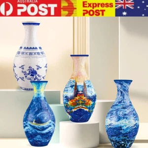 3D Art Puzzle Vase, Piece Relax Puzzles Vase, Unique 160 Pieces Plastic Puzzles - Picture 1 of 18