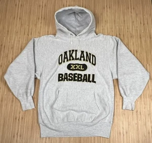 Champion Reverse Weave Oakland Athletics Baseball MLB Hoodie Sweatshirt USA 2XL - Picture 1 of 20