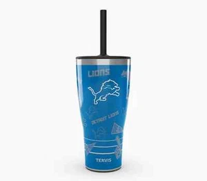 Detroit Löwen, 30 Unzen EDELSTAHLBECHER VON TERVIS MIT STROHHALMDECKEL - Bild 1 von 4