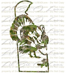 Camouflage Camo Delaware Turkey Hunter Hunting Vinyl Decal Sticker Gobbler Jake - Picture 1 of 1