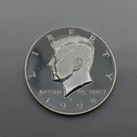1998 S Proof Silver Kennedy Half Dollar Cover