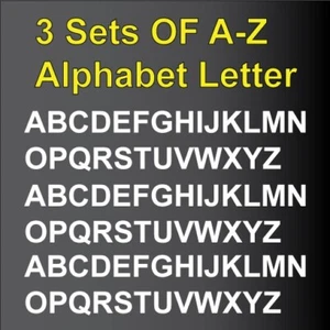 3 Sets Alphabet Letter Decals Sticker Window Door Wall Car mail box - Picture 1 of 1