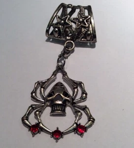 Skull/spider Charm Or Key Charm Silver Tone (Item 312) - Picture 1 of 2