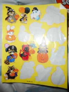 Halloween novelty stickers - SELF ADHESIVE - 8 total stickers - Bright colors - Picture 1 of 1