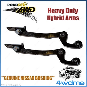 Pair fits Nissan Patrol GQ GU Roadsafe BLACKHAWK Radius Hybrid Super Flex Arms - Picture 1 of 2