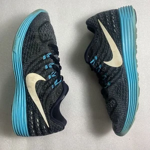 Nike Lunar Tempo 2 Women's US 7 UK 4.5 cm 24 Black Blue 818098-404 Pre-Owned - Picture 1 of 11