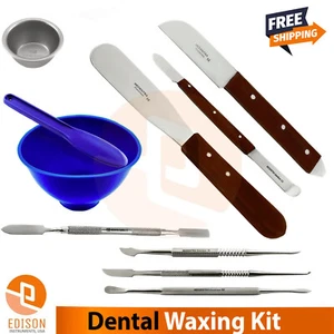 Dental Modelling Carvers Wax Mixing Bowl Spatula Fahen Plaster Knives Lab Tools - Picture 1 of 10