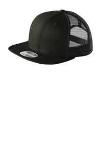 New Era 9FIFTY BLACK/BLACK Original Fit Snapback Trucker Cap { BLACK }{ NE4030 } - Picture 1 of 10