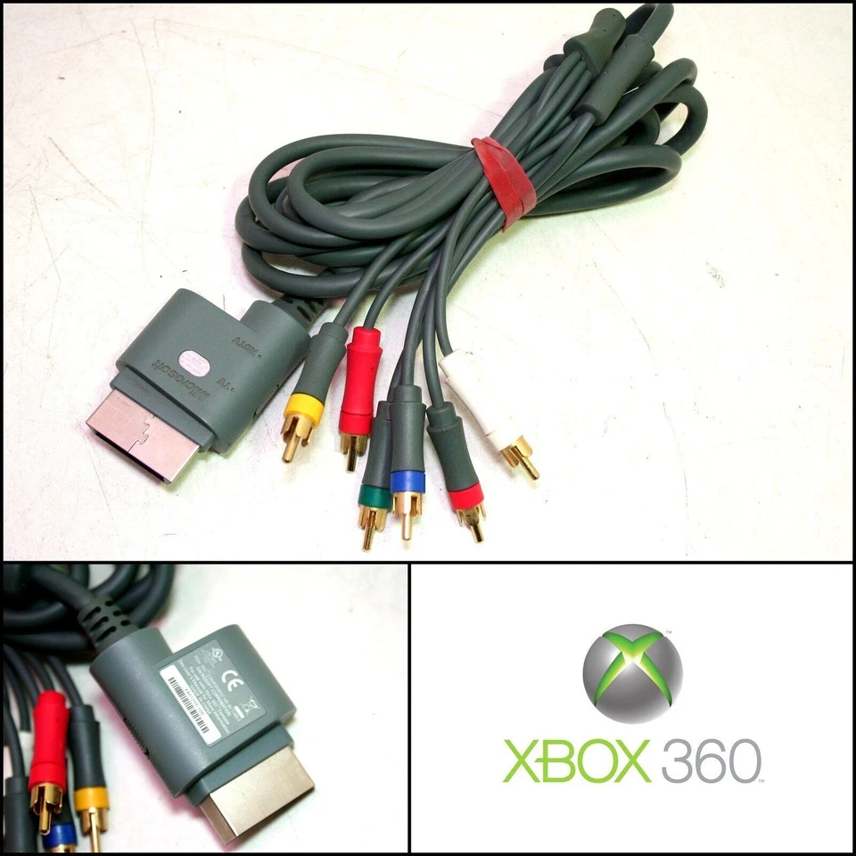 Genuine Microsoft XBOX 360 Component HD AV Cable (X801255-100) - Image 1 of 1
