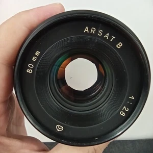 Arsat B 80mm 1:2.8 Lens w/Lens Adapter (One Dust Speck) - Picture 1 of 5