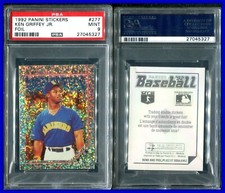 PSA 9 1992 Panini Stickers #277 Ken Griffey Jr. Seattle Mariners POP32 Six↑
