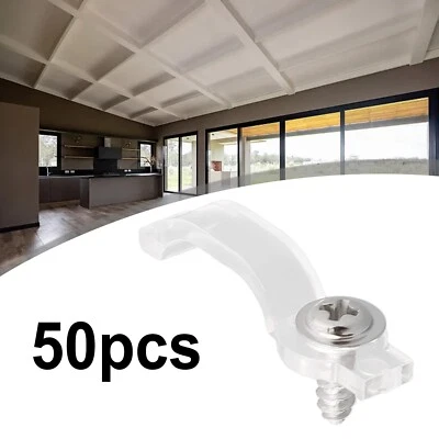 Clear Mounting Fixer 10mm Clip Bracket Holder For 5050 LED Light Strip Bar New - Image 1 of 4