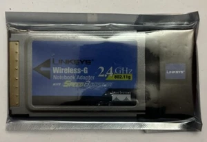 Adaptateur sans fil Linksys G 2,4 GHz Internet PCMCIA PC carte modem boîte ouverte - Photo 1/2