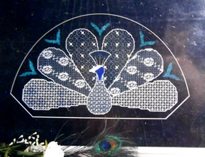 Simply Old Fashioned Lovely 'N Lace 3 POLONIUS PEACOCK Embroidery Pattern - Picture 1 of 3