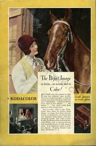 1929 Kodacolor Film Pferd Kunst toller DRUCK AD Wanddekor Idee (1676) - Bild 1 von 1