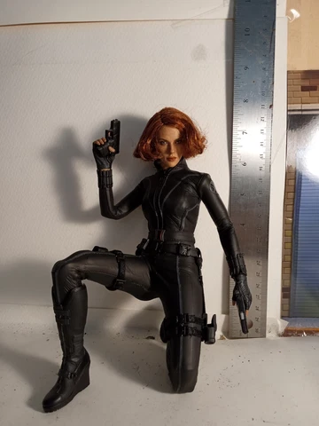 Hot Toys Movie Masterpiece Black Widow The Avengers 1/6 Figure Used JP Cover