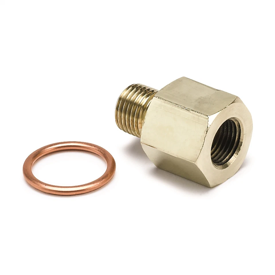 AutoMeter 2265 Metric Adapter/Oil Pressure 1/8" NPT Female-10mm x 1.0 Male - Image 1 of 1