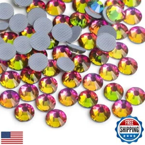 Hotfix Rhinestones Flatback Glass Rhinestone 288PCS SS30 5.8-6.2MM Round Gems - Picture 1 of 5