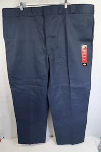 NEW Men's Big & Tall Navy Dickies 874 Original Fit Work Pants Size 50x30 Casual - Picture 1 of 11