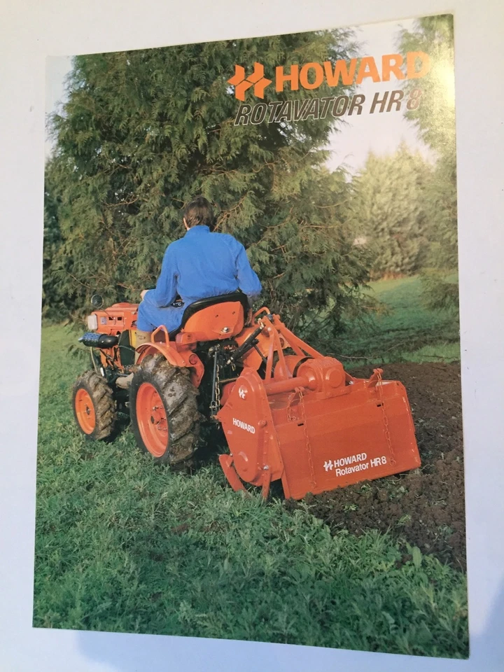 HOWARD Rotavator HR8 for Compact Tractor Original 1970s Vintage Sales Brochure - Image 1 of 1