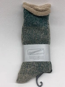 Anonymous Ism Hemp Thick Pile Crew Socks Viridian One Size 27-29cm Mens UK 8-11 - Picture 1 of 8