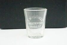 Apothecary Glass Dose Measurement Cup C H Holtzman Druggist Cumberland MD