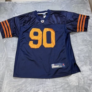 Chicago Bears Jersey Mens XL Blue Orange NFL Football Julius Peppers 90 Reebok - Picture 1 of 6