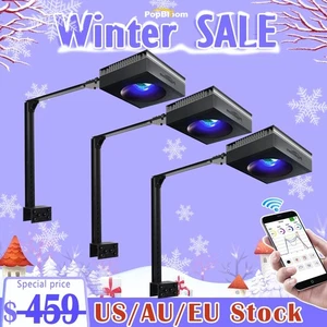 PopBloom RL90 WiFi Control LED Aquarium Light with Arm for 60in Reef Coral Tank - Picture 1 of 13