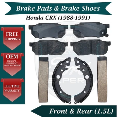 Almohadillas delanteras y zapatas traseras ACDelco OEM para Honda CRX 1988-1991 garantía de por vida Foto 1 de 4