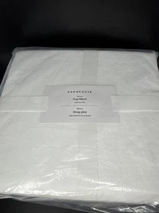 Parachute Top Sheet Percale In White Size King Cal King NEW Percale Flat Sheet - Picture 1 of 6